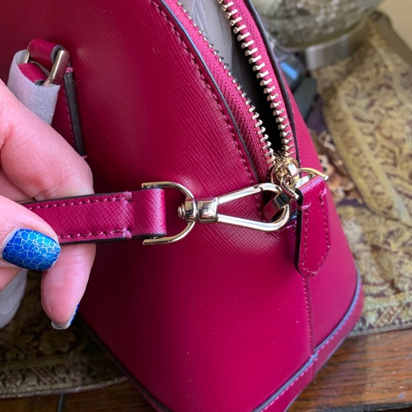 Authentic KATE SPADE leather top zip satchel/crossbody - Picture 8 of 13